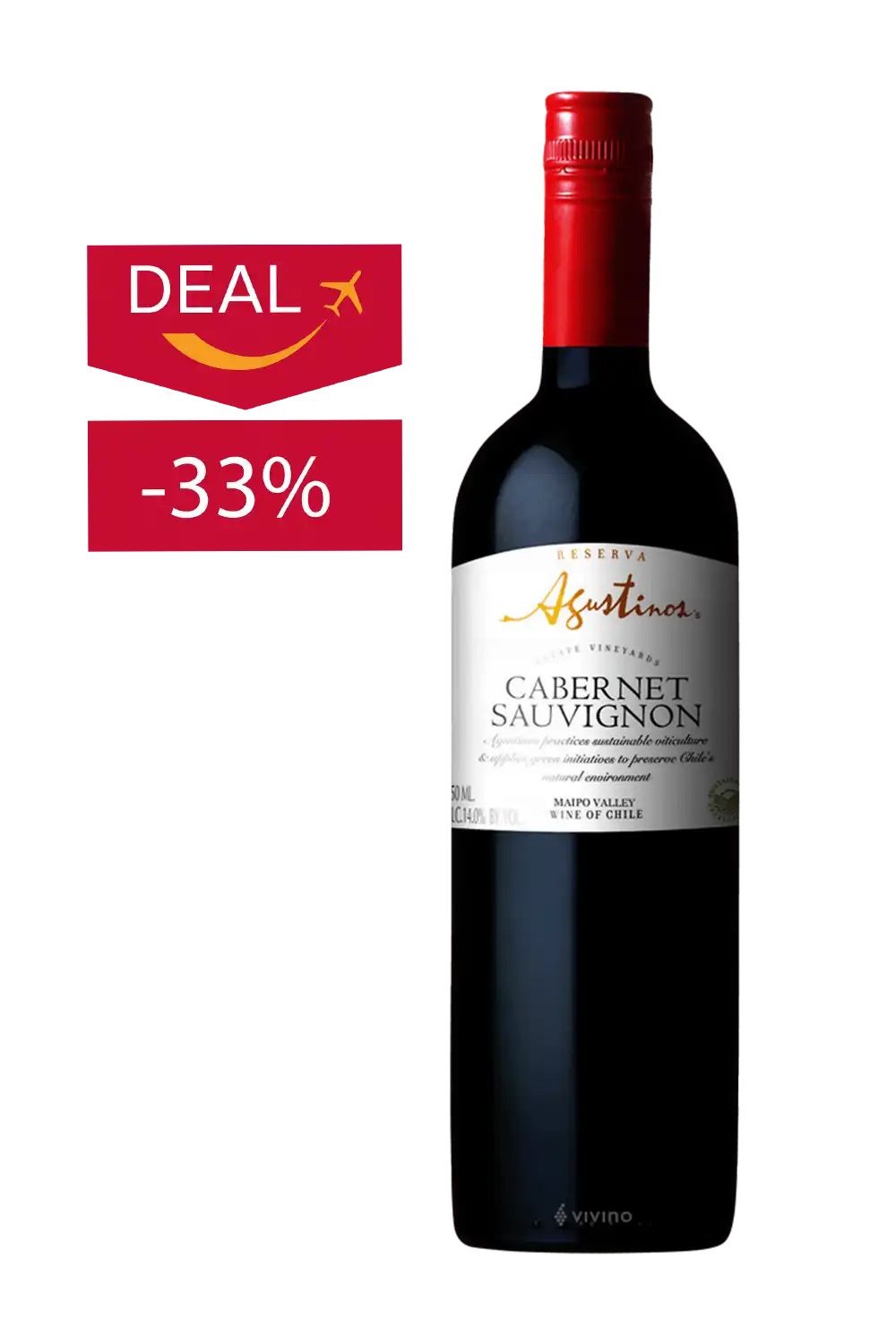 Bild: Agustinos Reserva Cabernet Sauvignon Lufthansa Business Class Bordwein