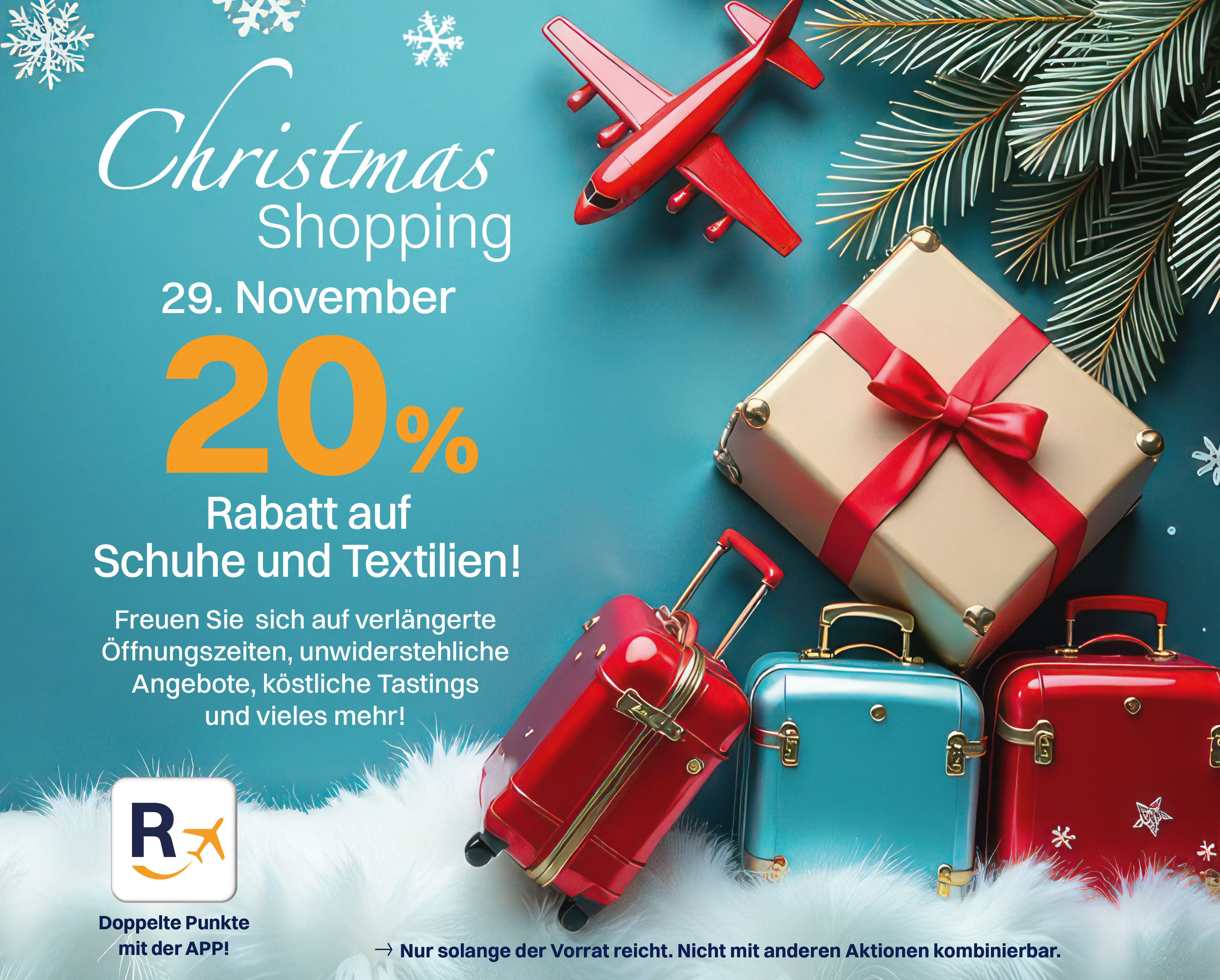 20% Rabatt auf Schuhe und Textilien