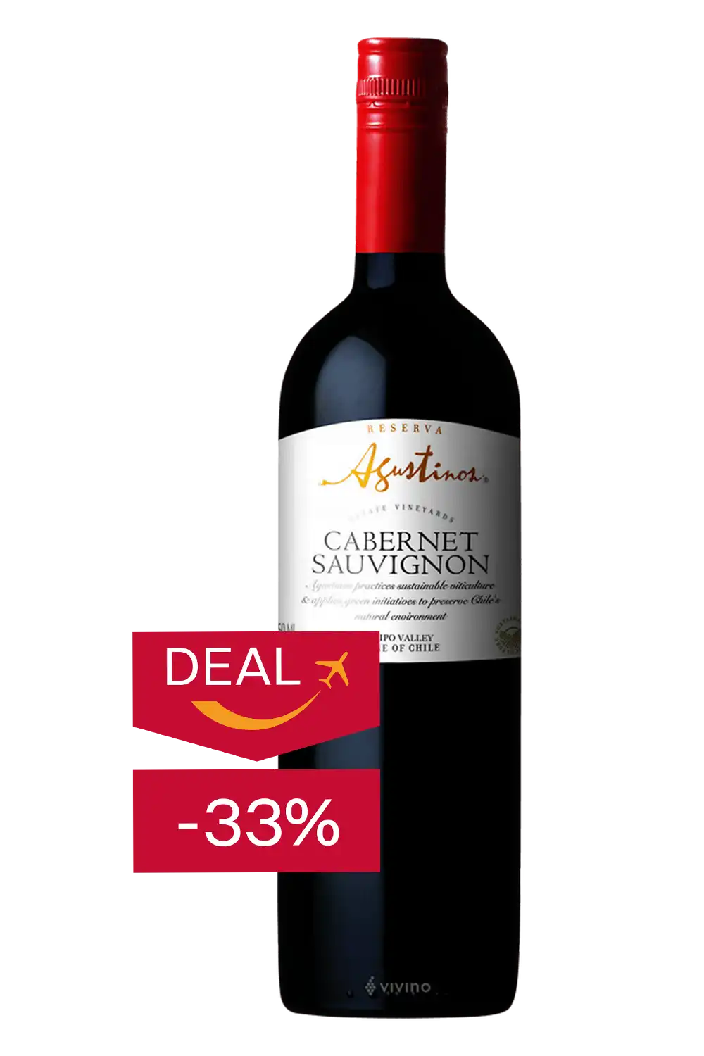 Bild: Agustinos Reserva Cabernet Sauvignon Lufthansa Business Class Bordwein