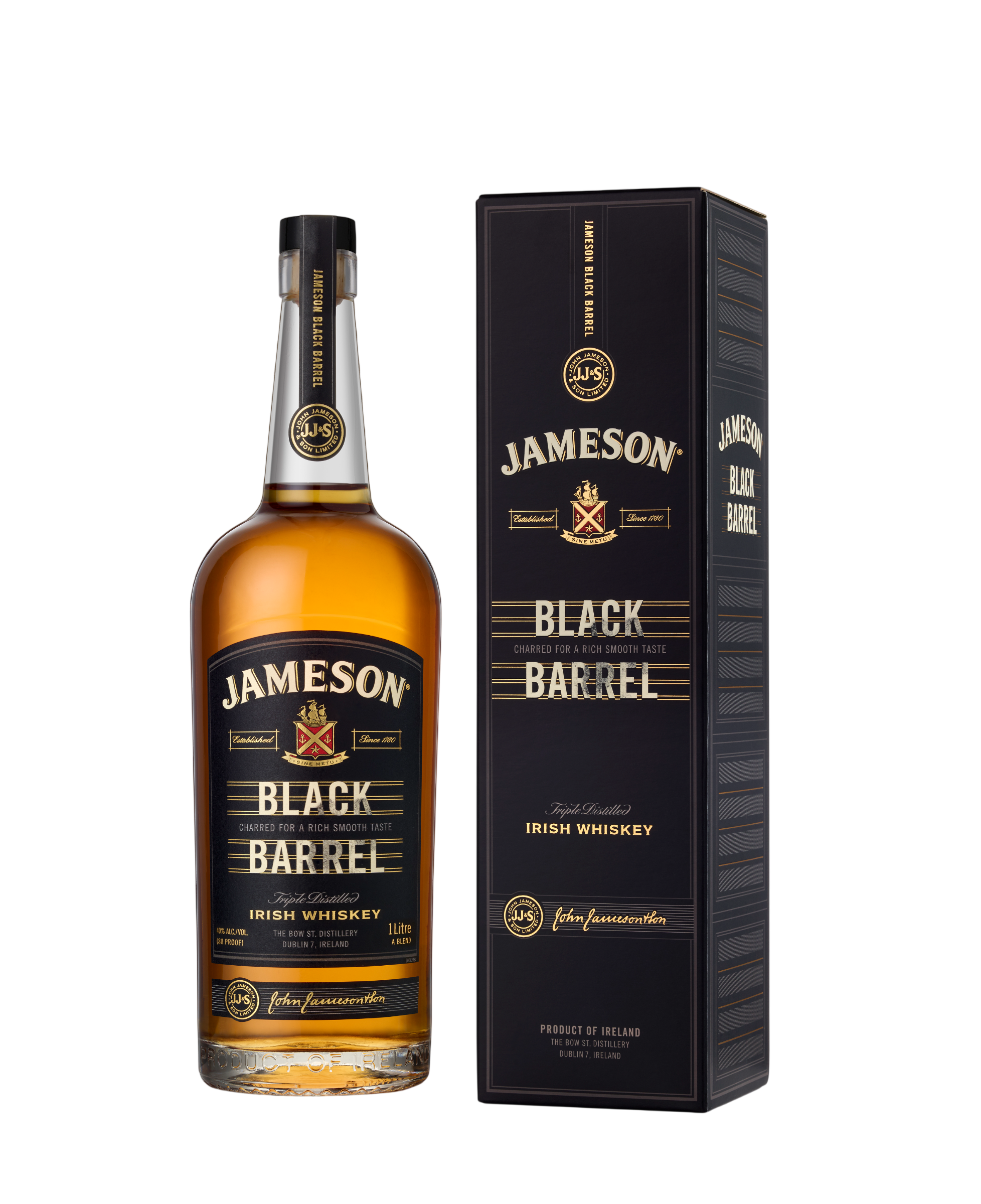 Bild: Jameson Black Barrel Irish Whiskey 40 % Vol. 1 L