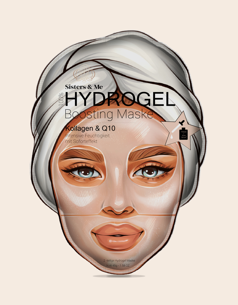 Sisters & Me 5X HYDROGEL BOOSTING MASKE MIT Q10 & KOLLAGEN Sisters & Me 5X HYDROGEL BOOSTING MASKE MIT Q10 & KOLLAGEN