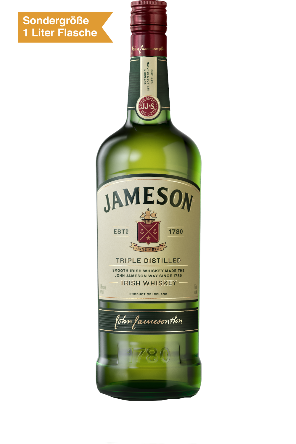 Jameson Irish Whiskey 1 Liter Flasche