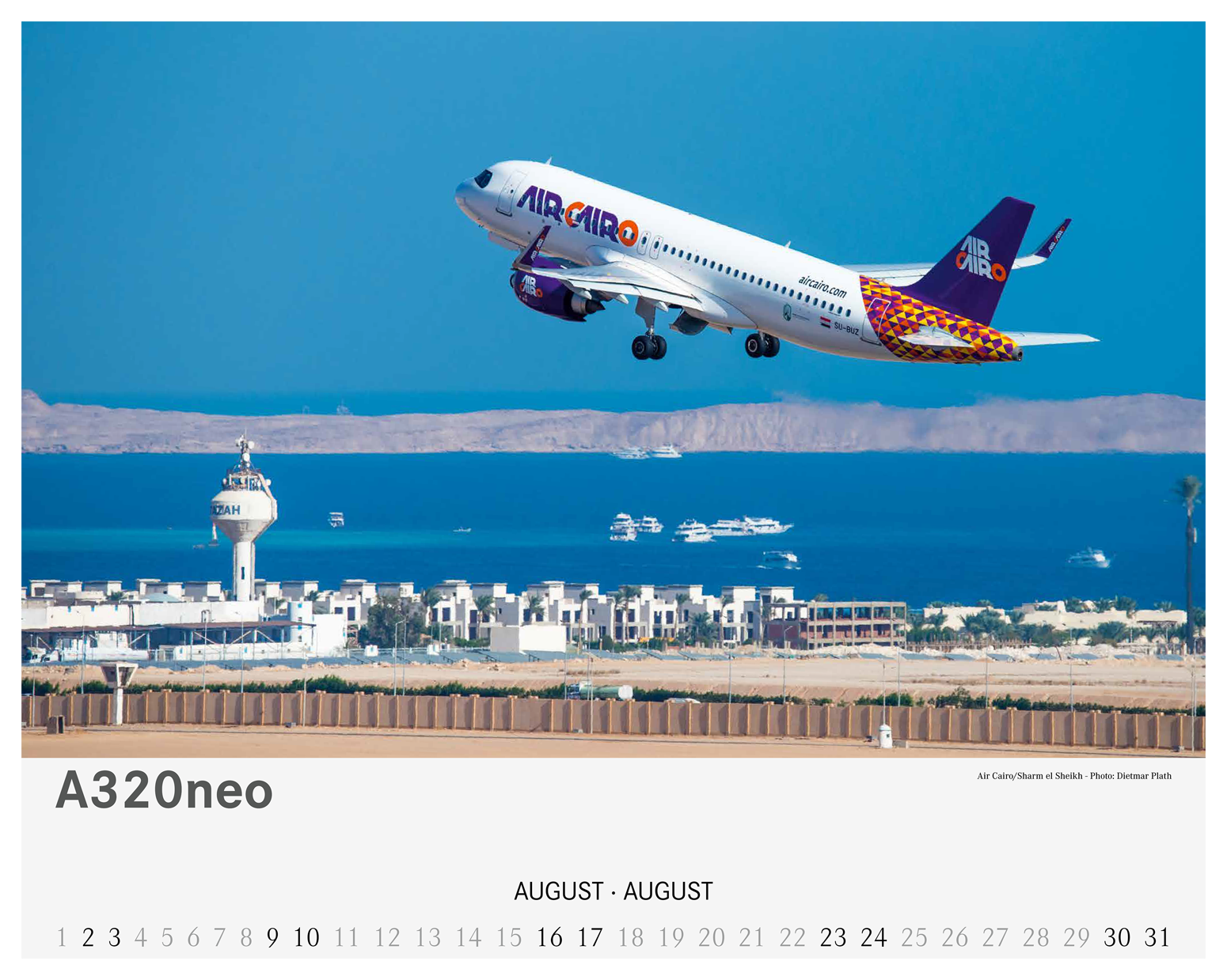 Airbus Kalender 2025 Ringeltaube Airport Markt