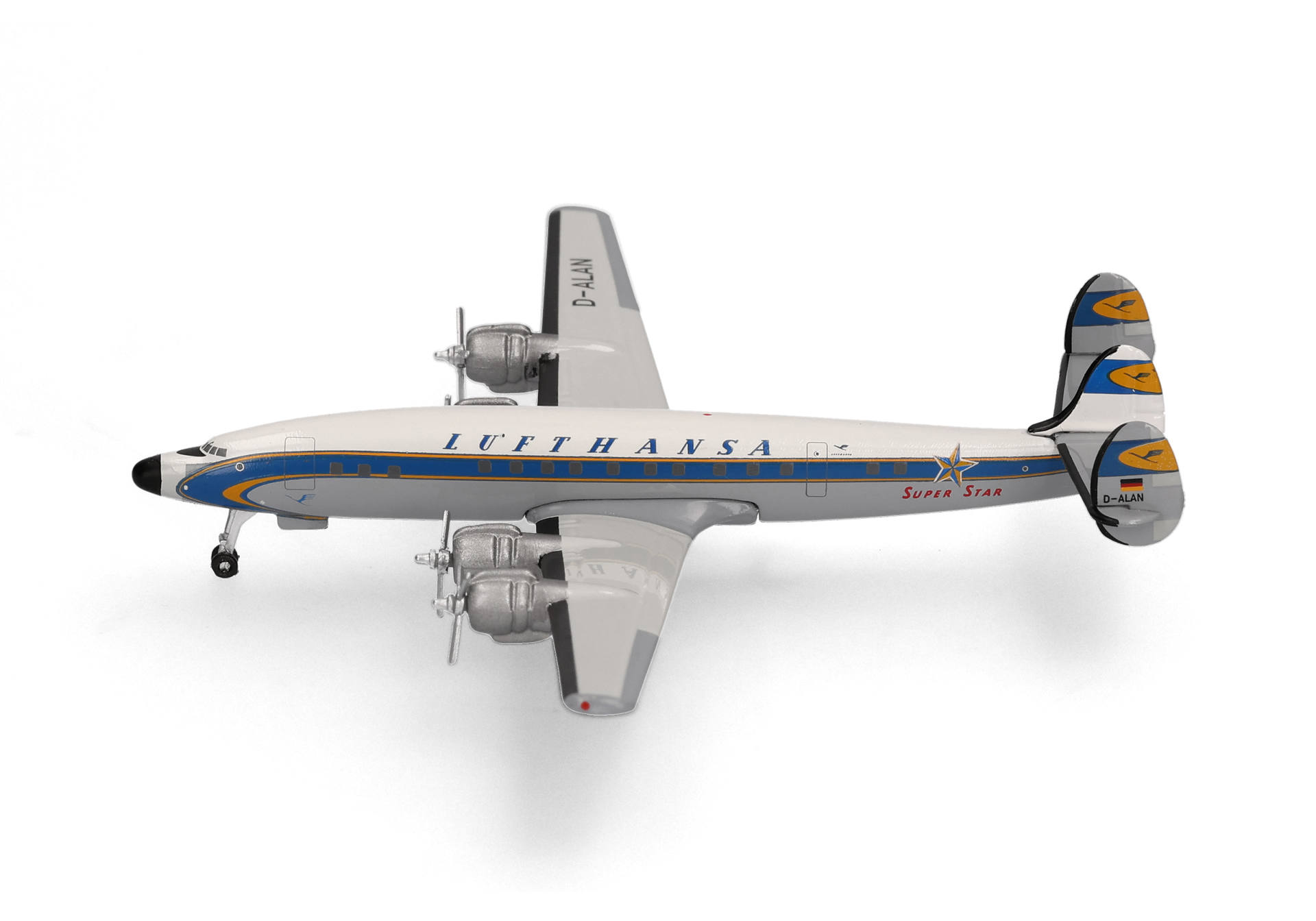 Bild: Lufthansa Lockheed L-1649A, Super Star – D-ALAN Modellflugzeug 1:500