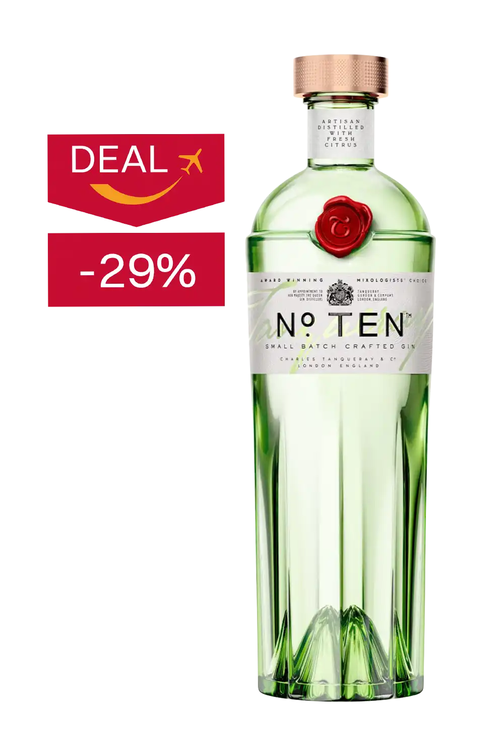 Bild: Tanqueray NºTen Premium Distilled Gin 1 Liter Flasche