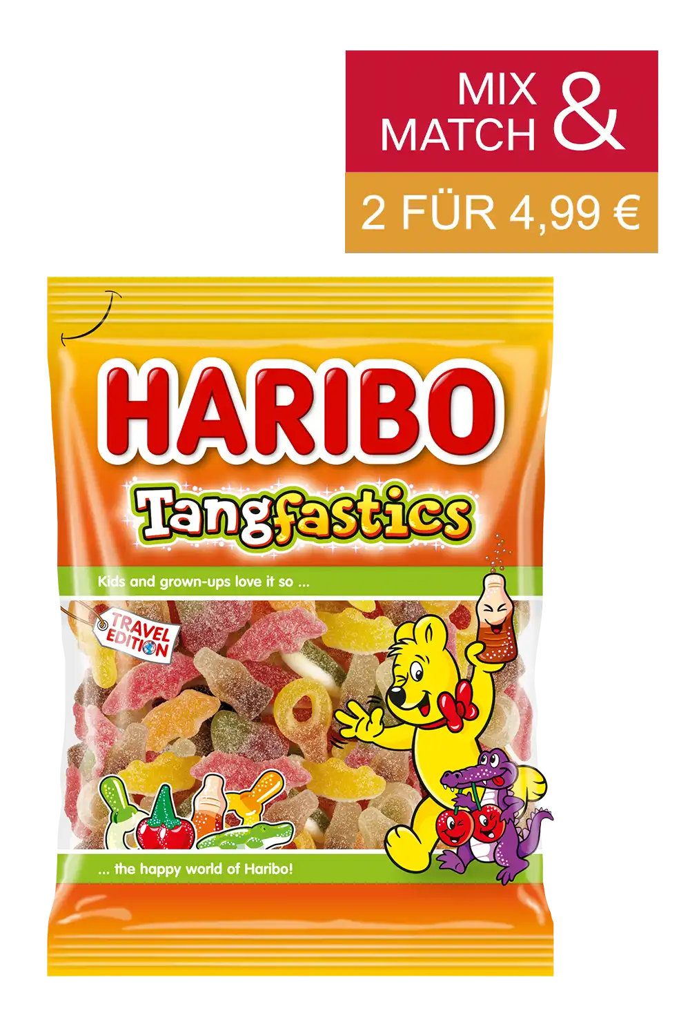 Bild: Haribo Tangfastics 425g Travel Exclusive