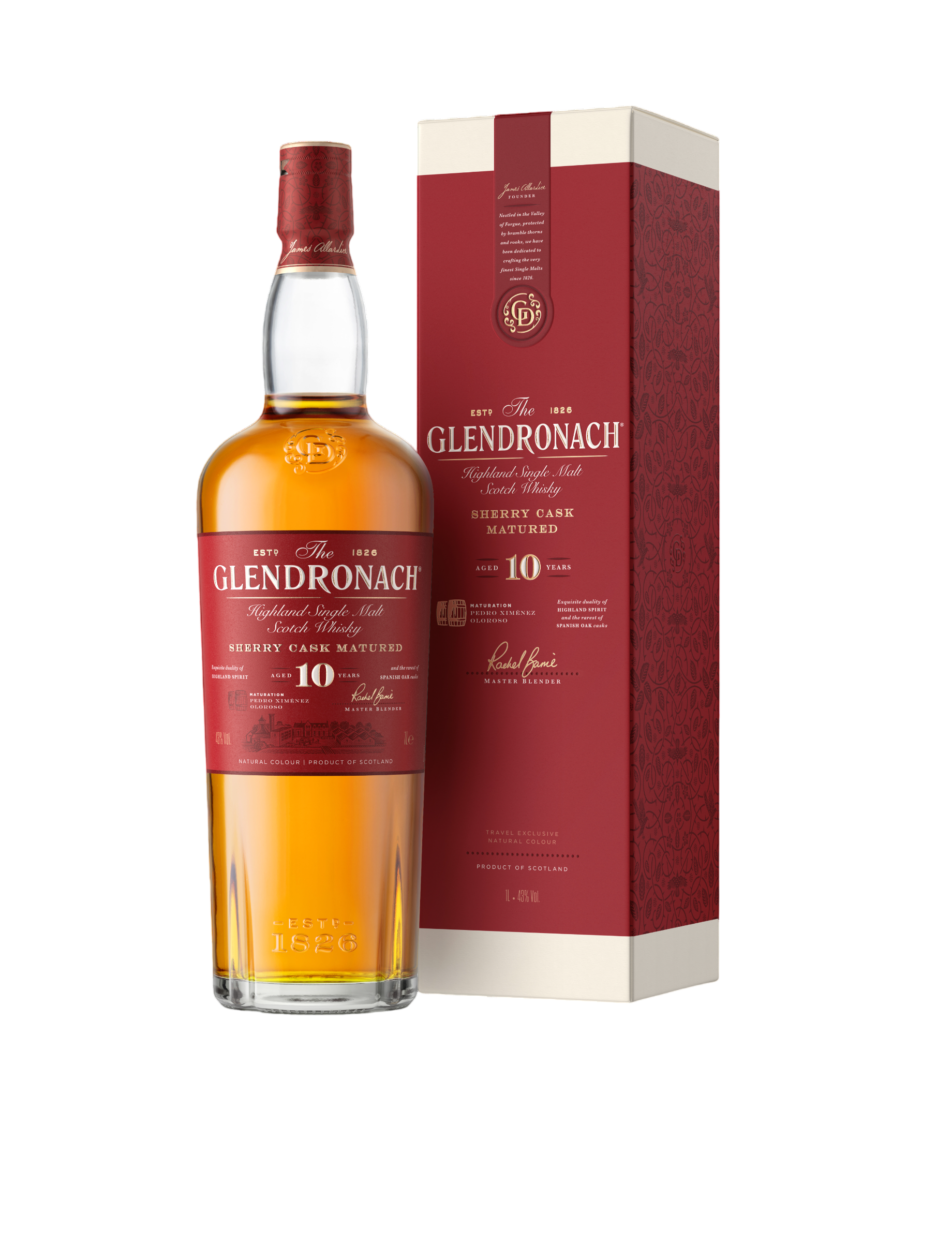 Bild: Glendronach 10 Year Old Single Malt 1 L 43 % Vol. Travel Retail