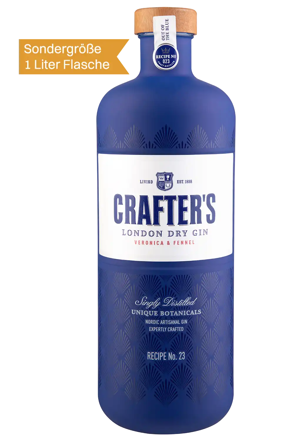 Bild: Crafter's London Dry Gin 43% 1 Liter Flasche