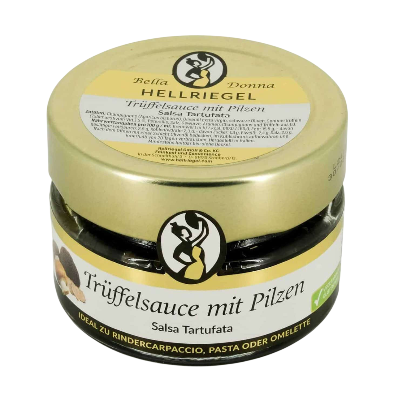 Bild: Hellriegel Bella Donna Trüffelsauce mit Pilzen 100 g