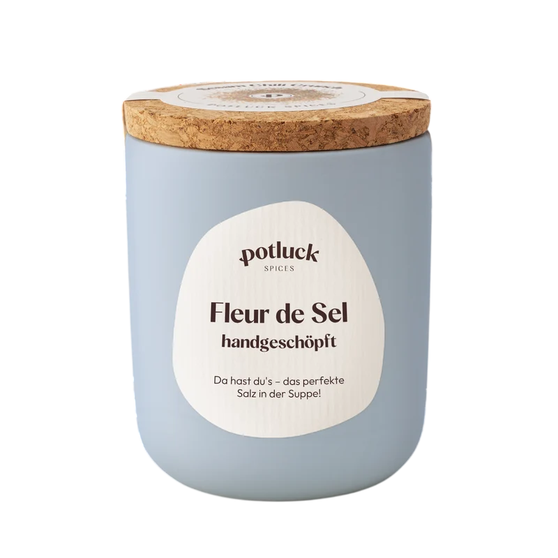 Bild: POTLUCK Fleur de Sel handgeschöpft 80 g im Keramiktopf