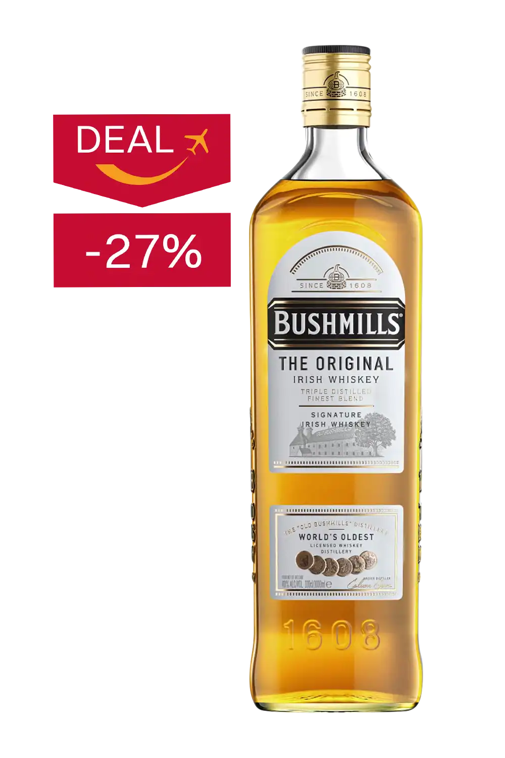 Bild: Bushmills Original Irish Whiskey 1 Liter Flasche
