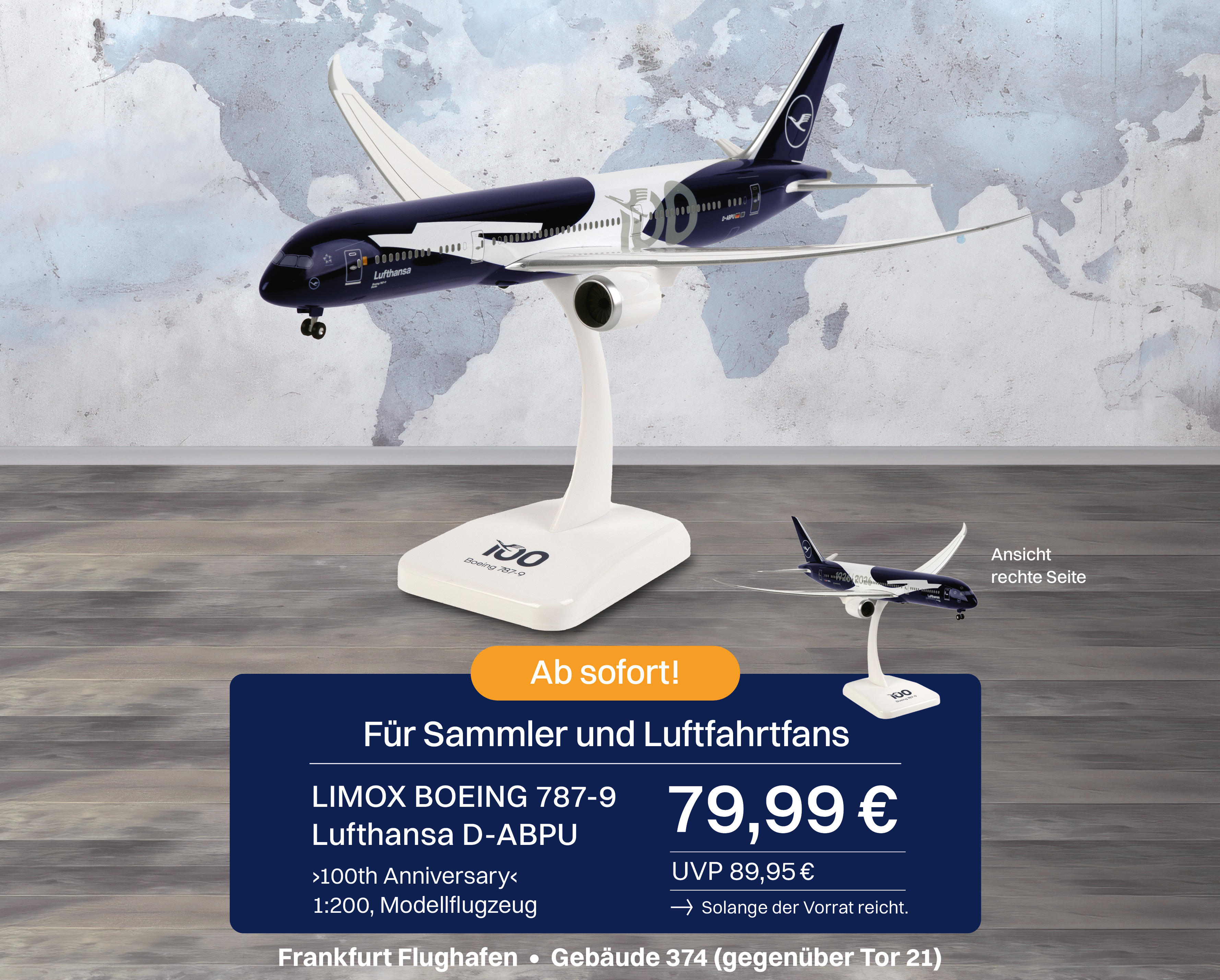 Modellflugzeuge zum 100. Geburtstag von Lufthansa