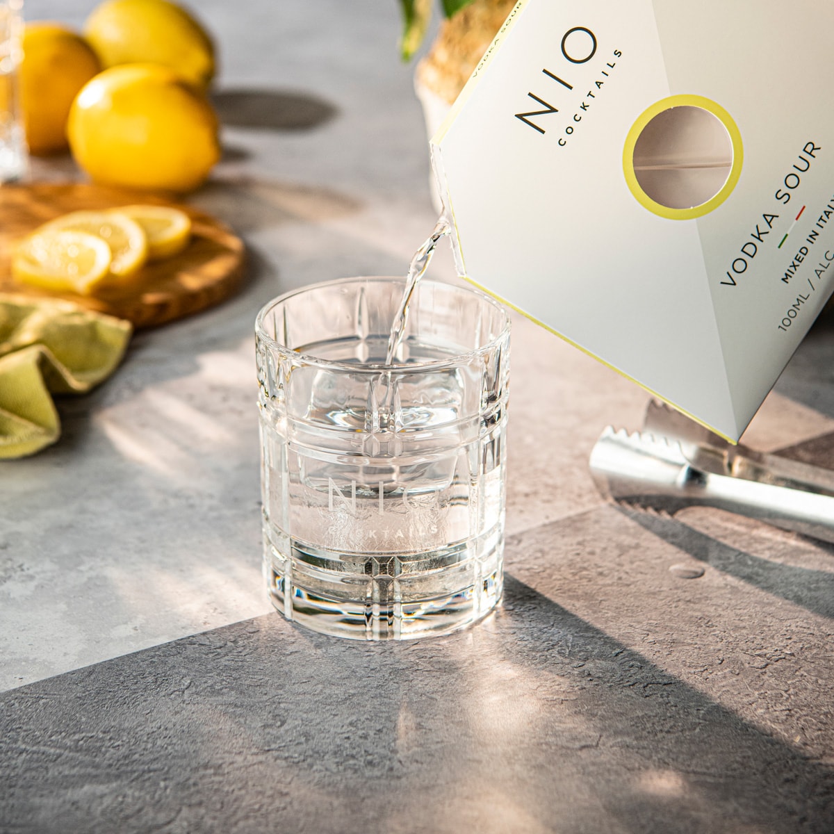Bild: NIO Cocktails - Vodka Sour 0,1l - vorgemischter Cocktail