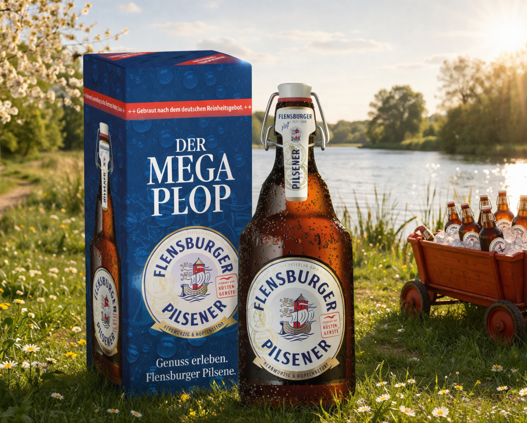 Mega Plop: 2-Liter Flensburger Pilsener