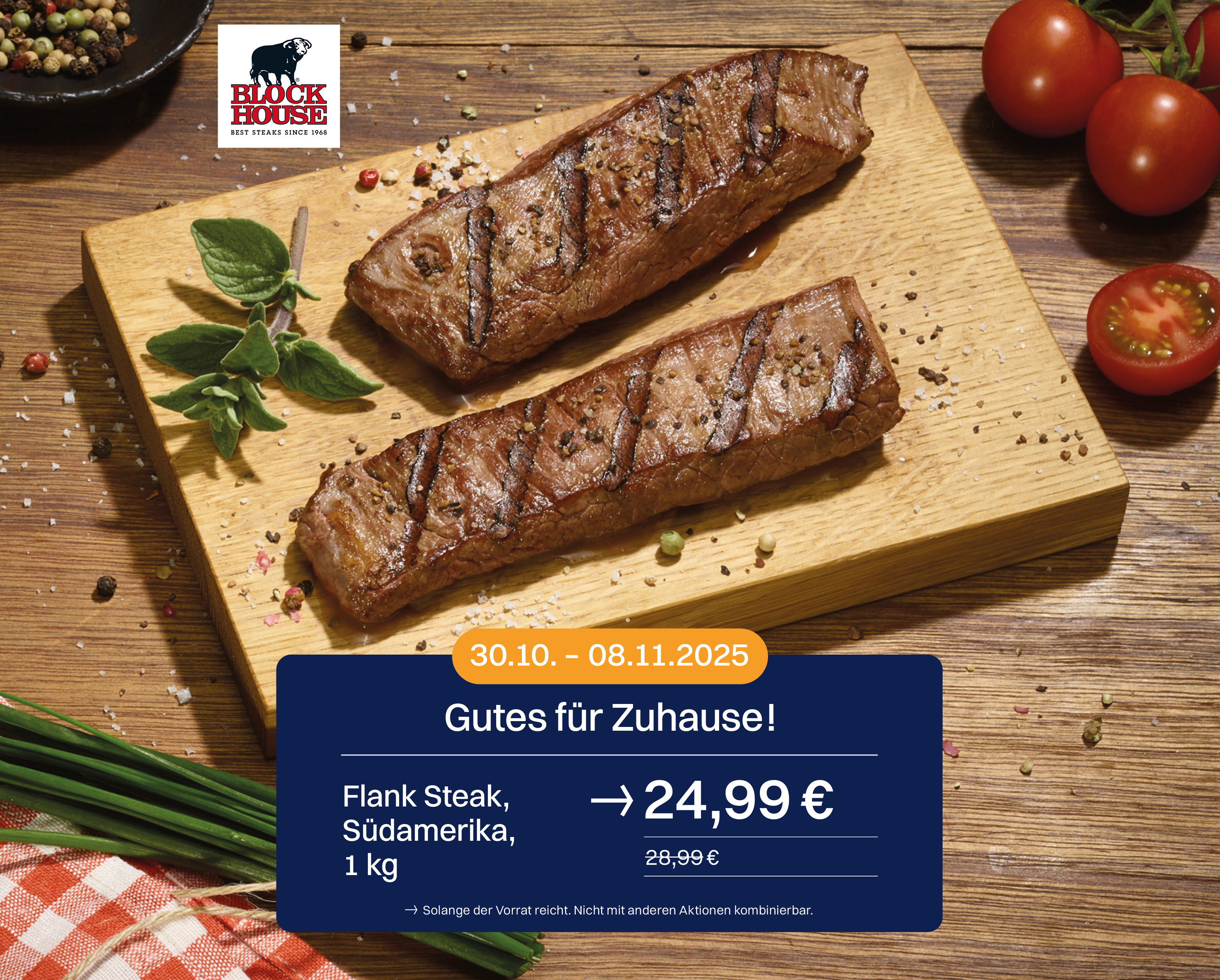 Blockhouse Flank Steak reduziert
