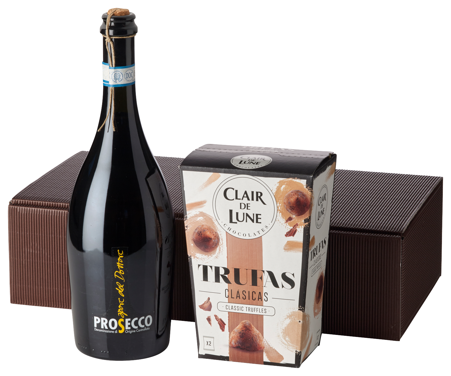 Bild: Prosecco und Trüffel Geschenke-Set