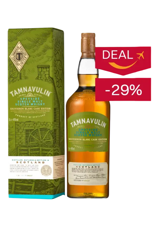 Bild: Tamnavulin Sauvignon Blanc Cask Singel Malt Whisky, 40% Vol. 1 Liter Flasche