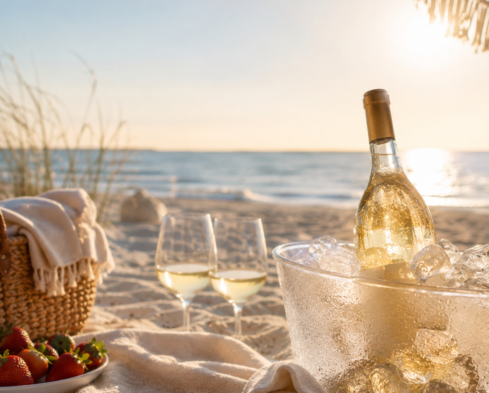 Leichte und alkoholfreie Cocktails und Weine