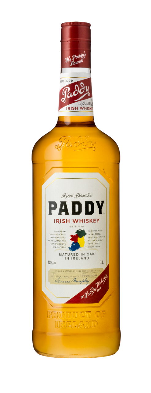 Bild: Paddy Old Irish Whiskey 40 % Vol. 1 Liter