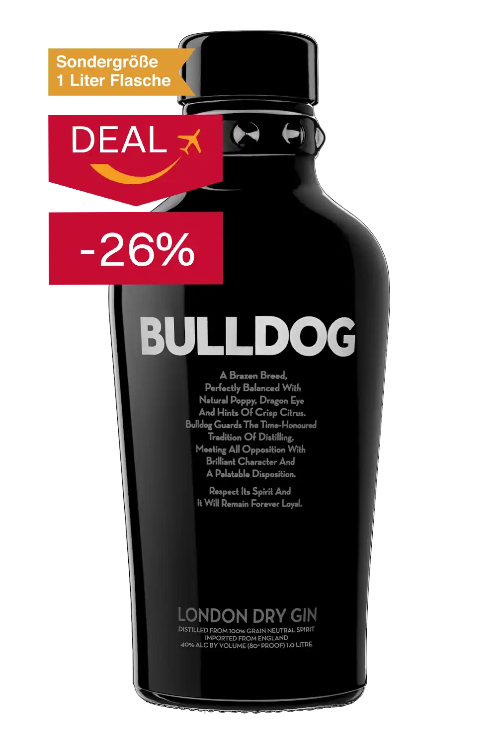 Bild: Bulldog Gin 1 Liter Flasche