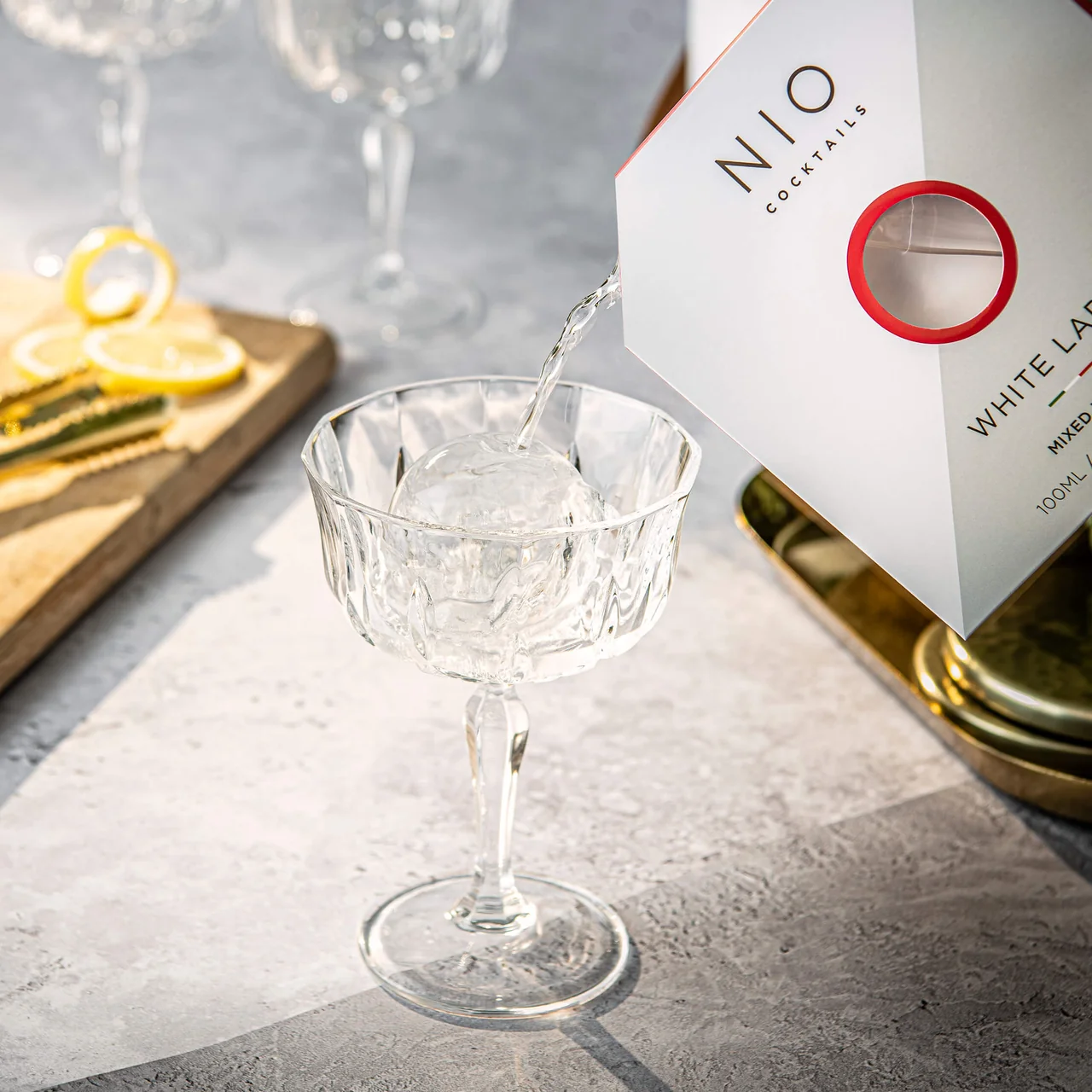 Bild: NIO Cocktails - White Lady 0,1l - fertig vorgemixter Cocktail