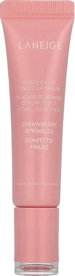 Bild: Laneige Glaze Craze Tinted Lip Serum Lip Balm Strawberry Sprinkles 12 g