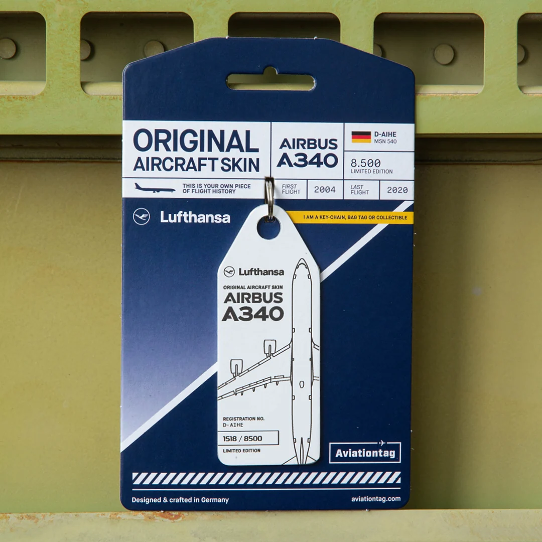 Bild: Aviationtag Lufthansa Airbus A340 - D-AIHE