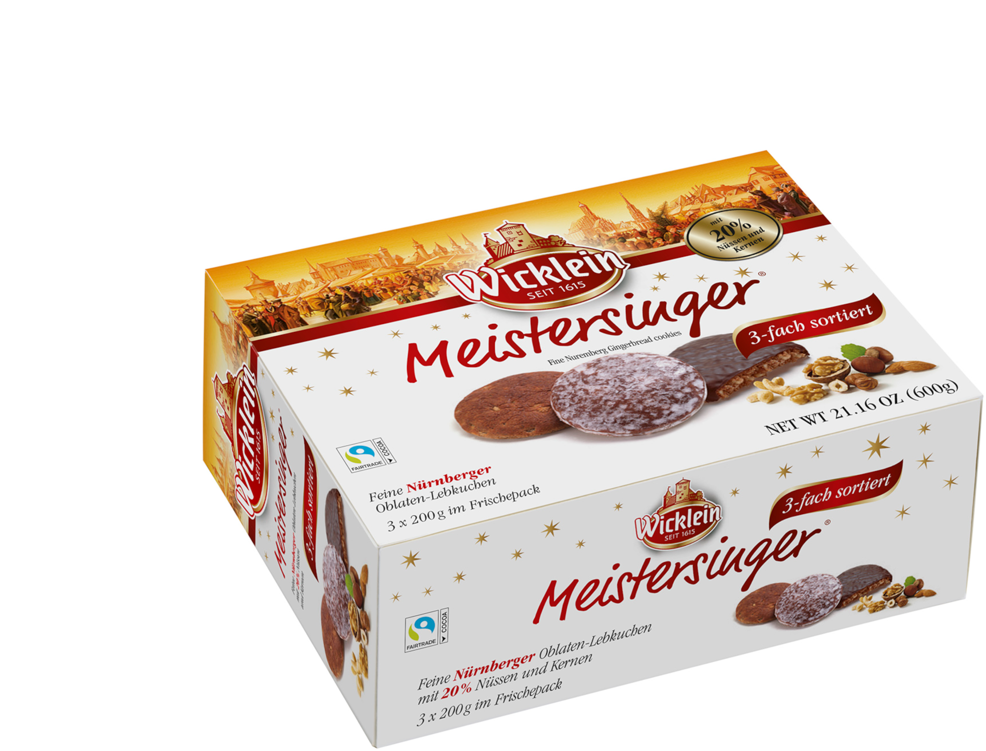 Wicklein Nürnberger Meistersinger Oblaten-Lebkuchen
