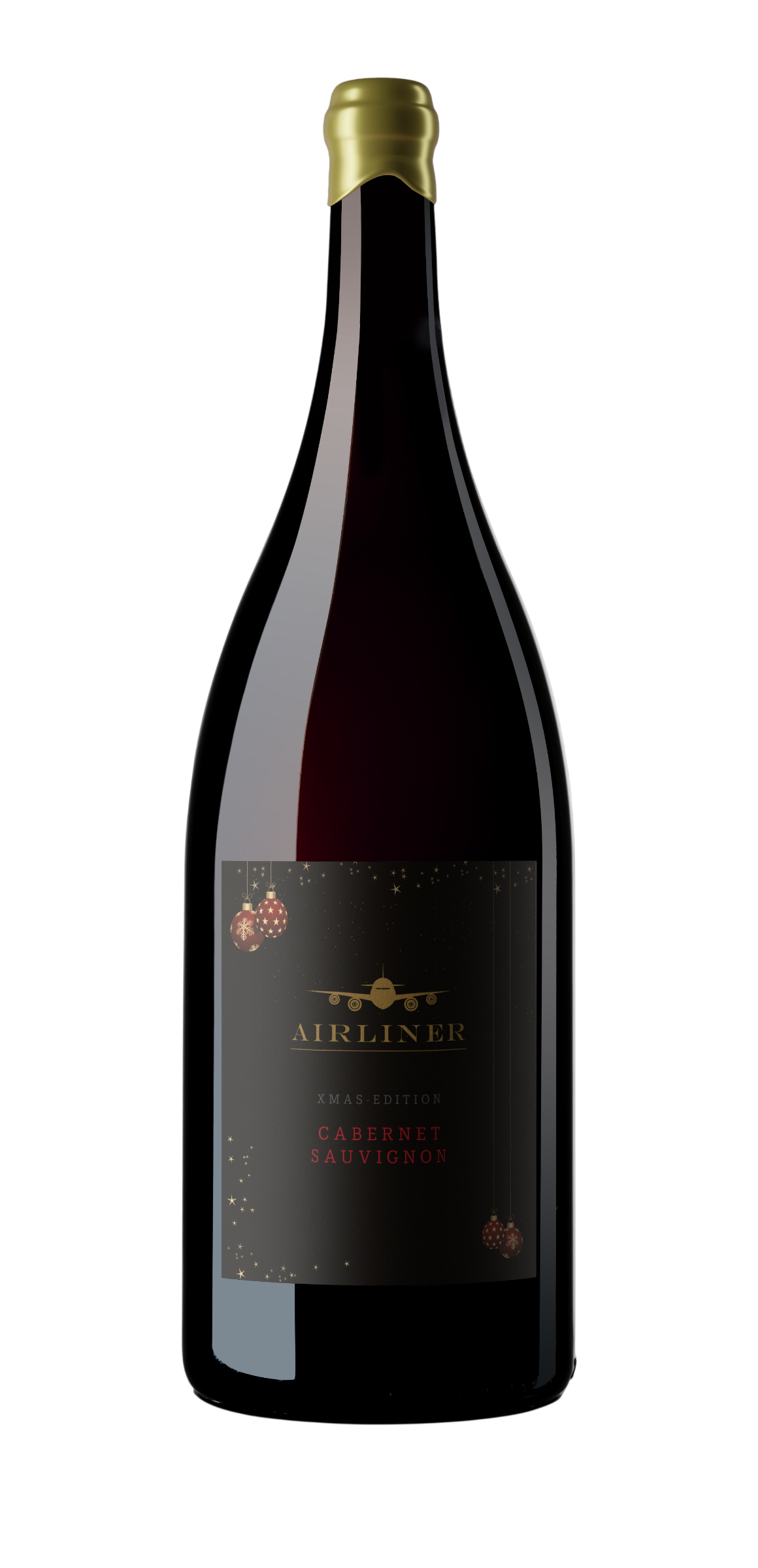 Bild: "AIRLINER" Cabernet Sauvignon "XMAS-Edition" Pfalz 1,5l Magnum