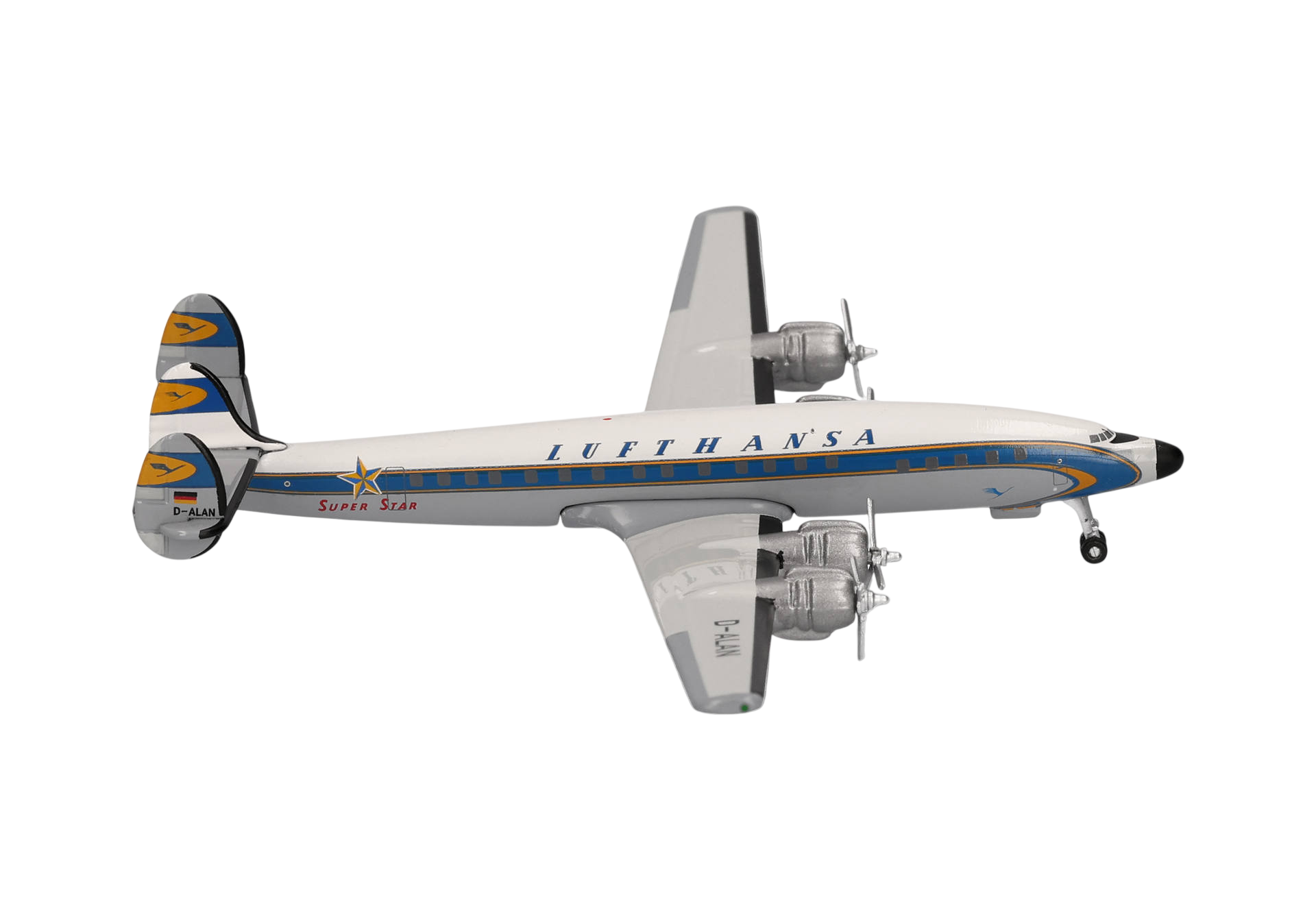 Bild: Lufthansa Lockheed L-1649A, Super Star – D-ALAN Modellflugzeug 1:500
