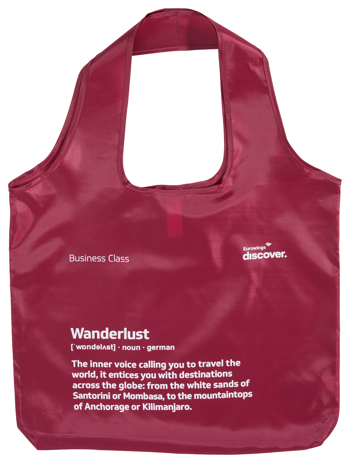 Original Amenity Kit aus der Eurowings Discover Business Class