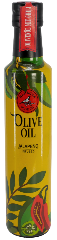 Bild: Namaqua Olivenöl Jalapeño Chilli 250 ml
