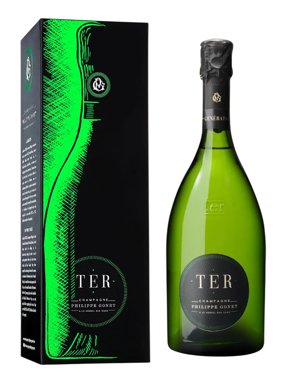 Bild: Champagne Philippe Gonet, TER NOIR, Champagne, AOC, Extra Brut, weiß 0.75L