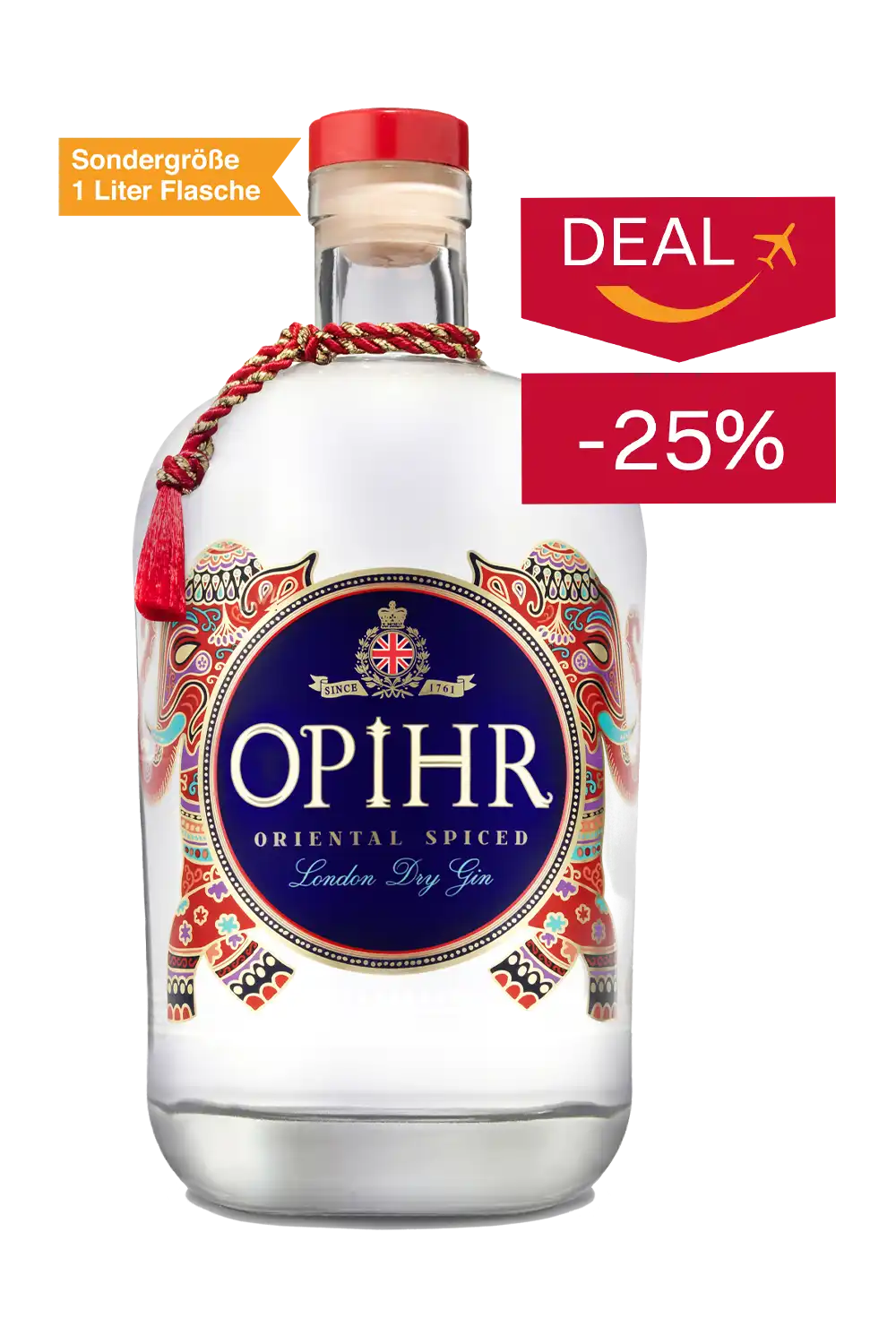 Opihr Oriental Spiced London Dry Gin 42,5% Vol. 1 Liter Flasche