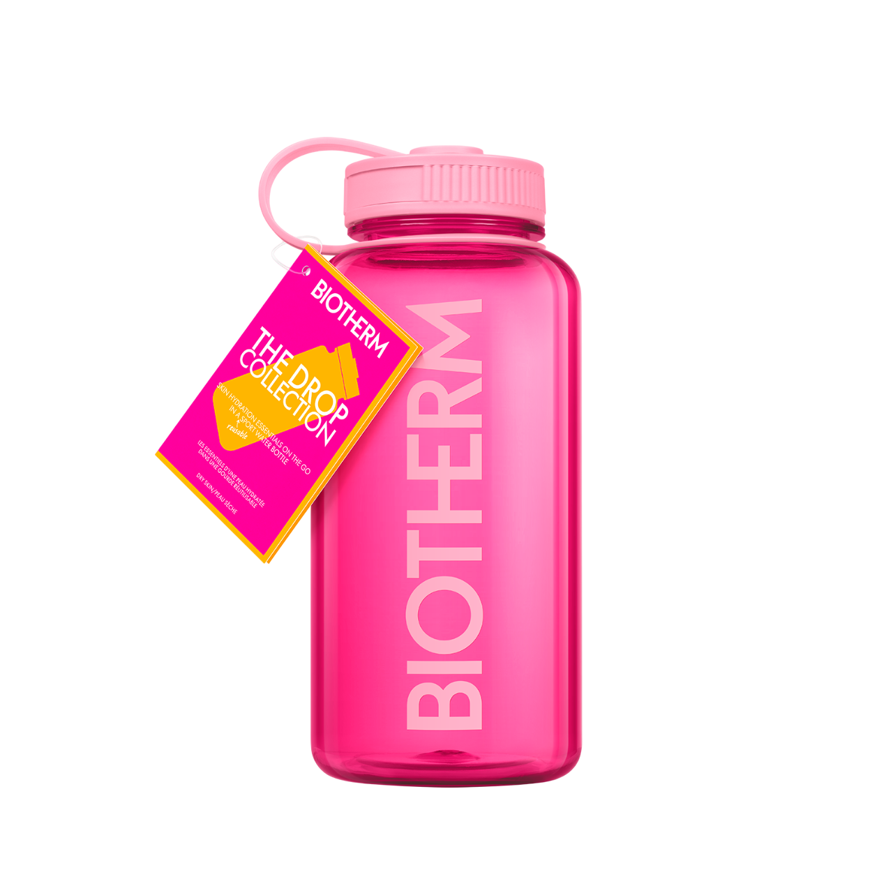 Bild: Biotherm Mixed Lines Body Care Set Trinkflasche rosa