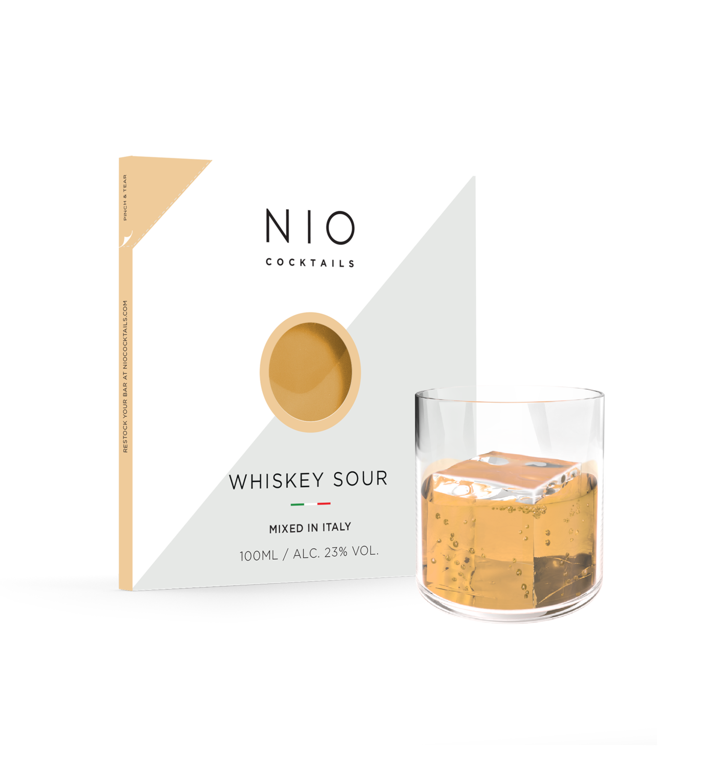 Bild: NIO Cocktails - Whiskey Sour 0,1l - fertig gemixt
