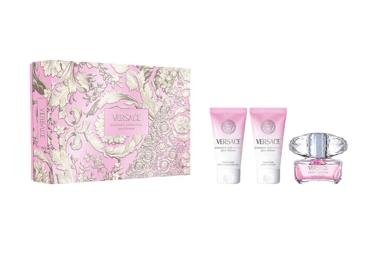 Versace Set – Bright Crystal Eau de Toilette + Body Lotion + Shower Gel