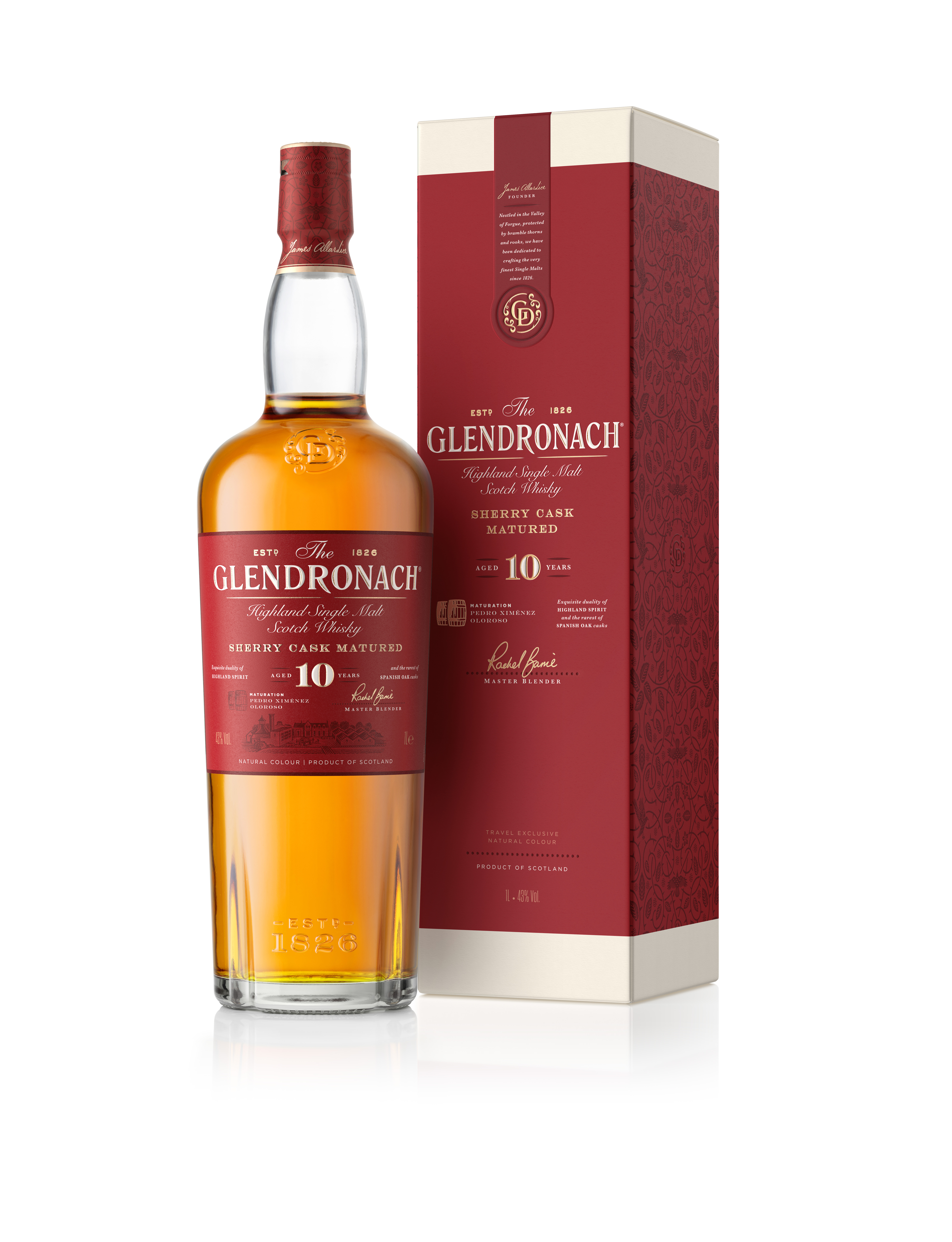Bild: Glendronach 10 Year Old Single Malt 1 L 43 % Vol. Travel Retail