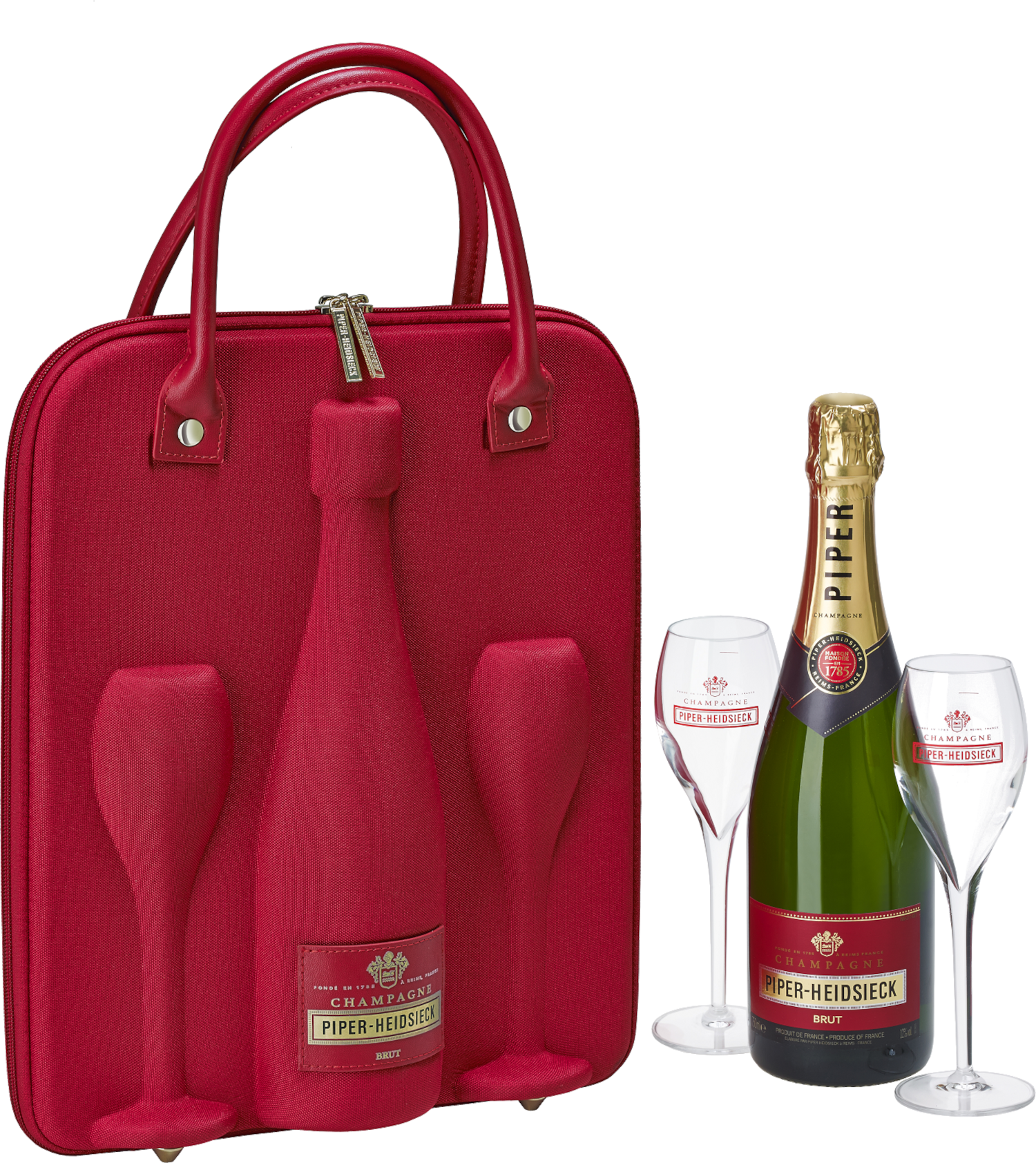 Piper-Heidsieck Cuvée Brut (in Coolbag mit Gläsern)