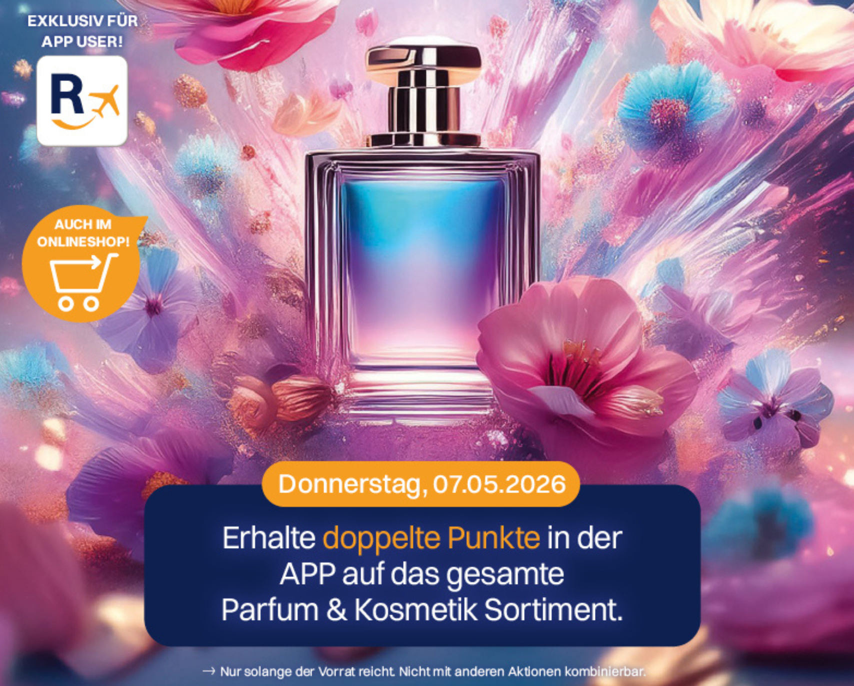 Doppelte Punkte auf Parfum und Kosmetik