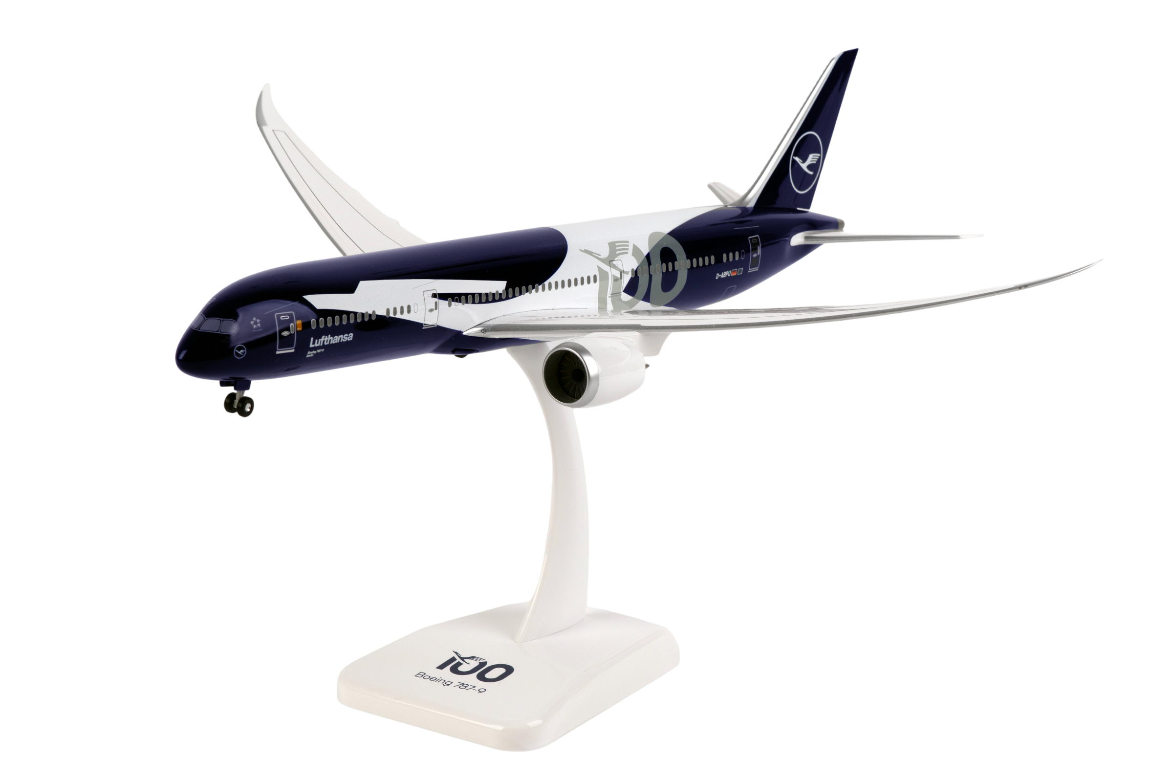 Bild: Lufthansa Boeing 787 9 „100th Anniversary“ D-ABPU Modellflugzeug 1:200