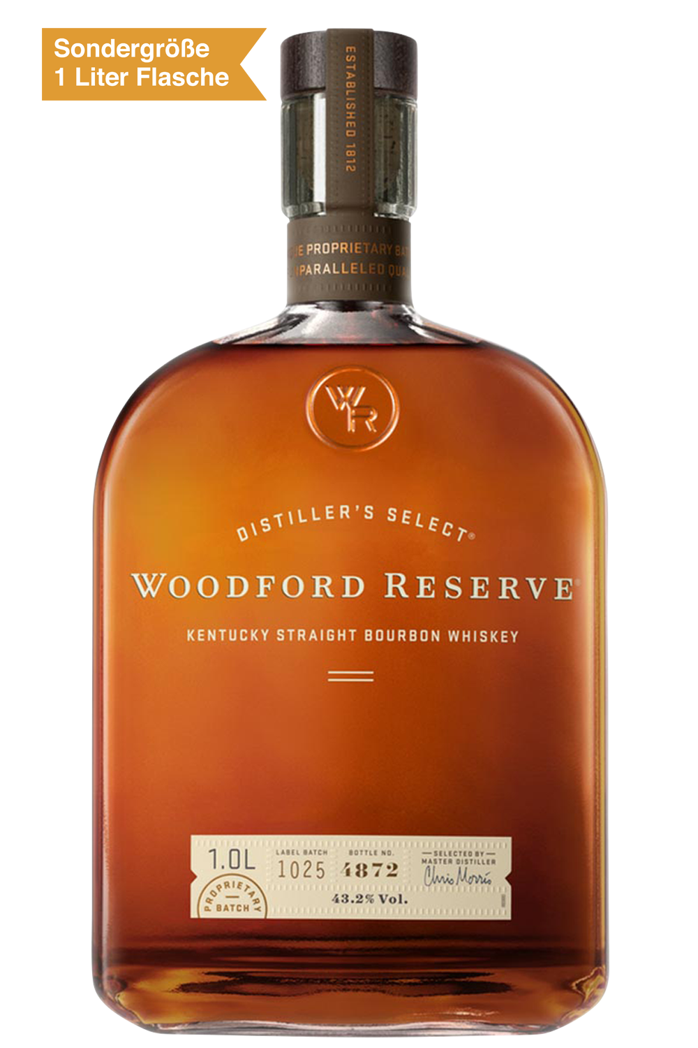 Woodford Reserve Distiller's Select Kentucky Straight Bourbon Whiskey 1 Liter Flasche