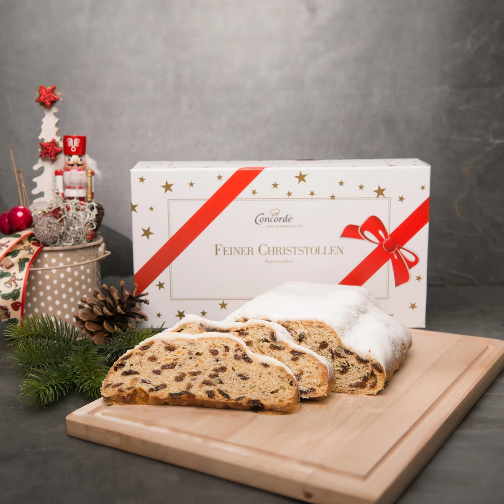 Bild: Butterstollen nach Thüringer Art im Geschenkkarton 1000g