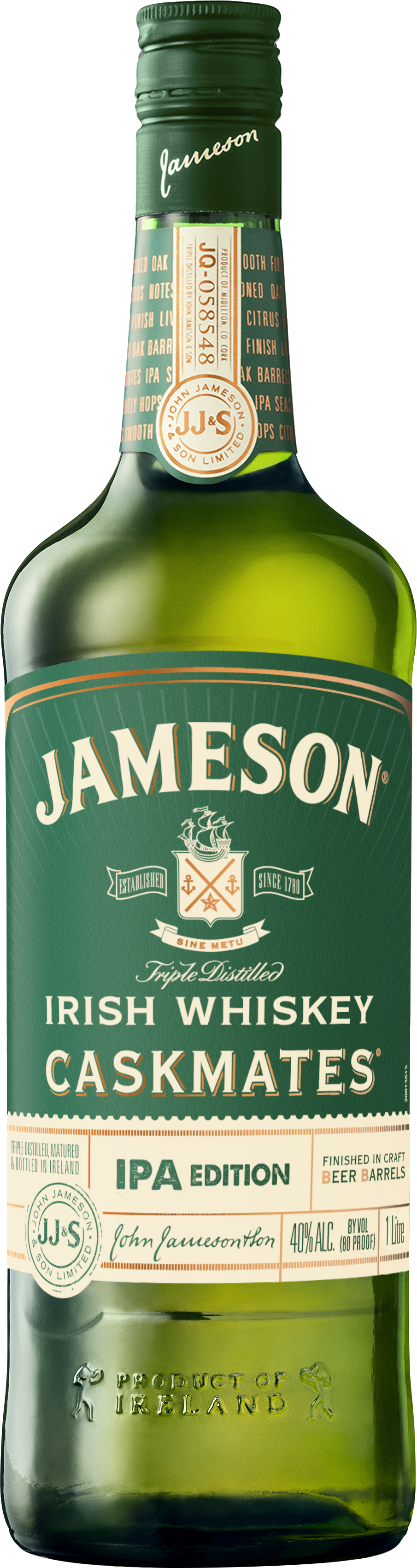 Bild: Jameson Irish Whiskey Caskmates IPA 40% 1 Liter Flasche