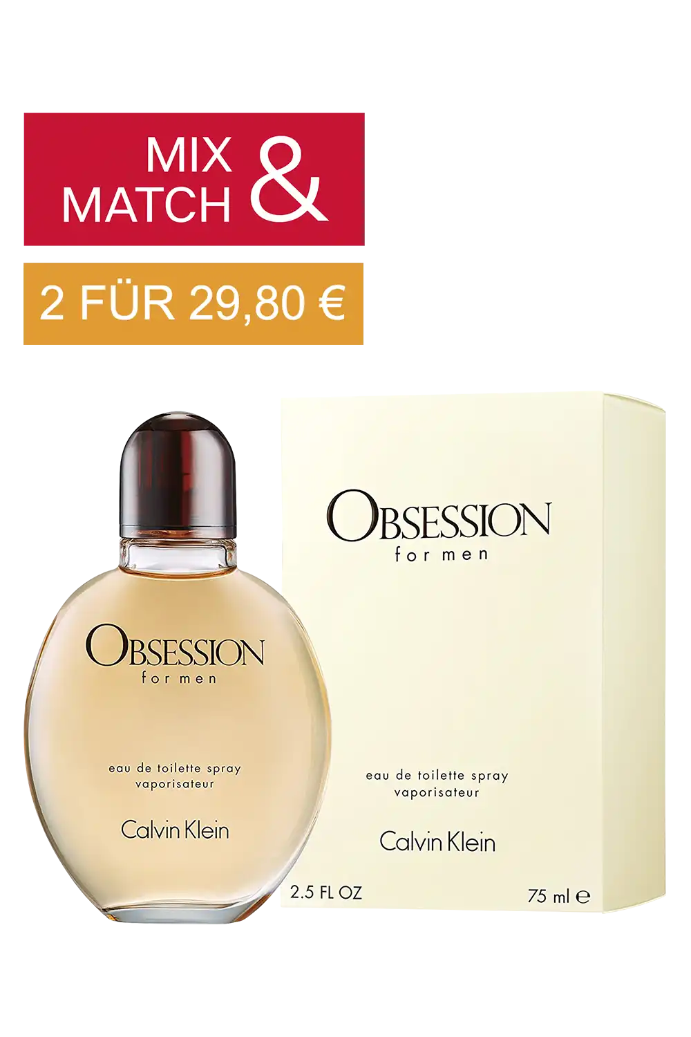 Bild: Calvin Klein Obsession for Men Eau de Toilette Spray 75 ml