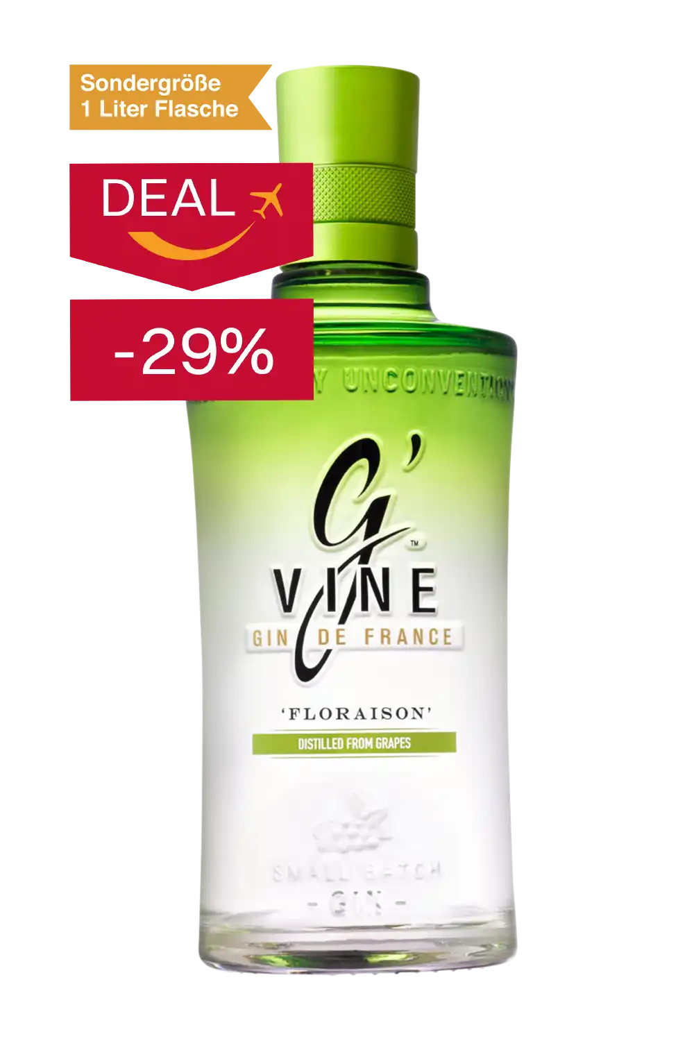 G'Vine Floraison Gin 1 Liter Flasche Travel Exclusive