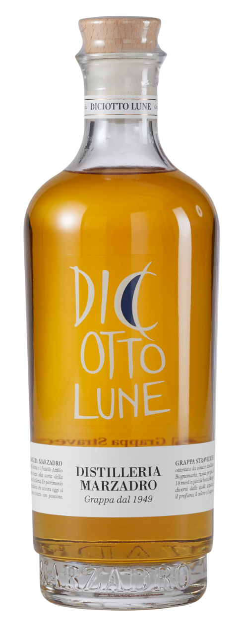 Marzadro Grappa Le Diciotto Lune 41% Vol., 0,7 L