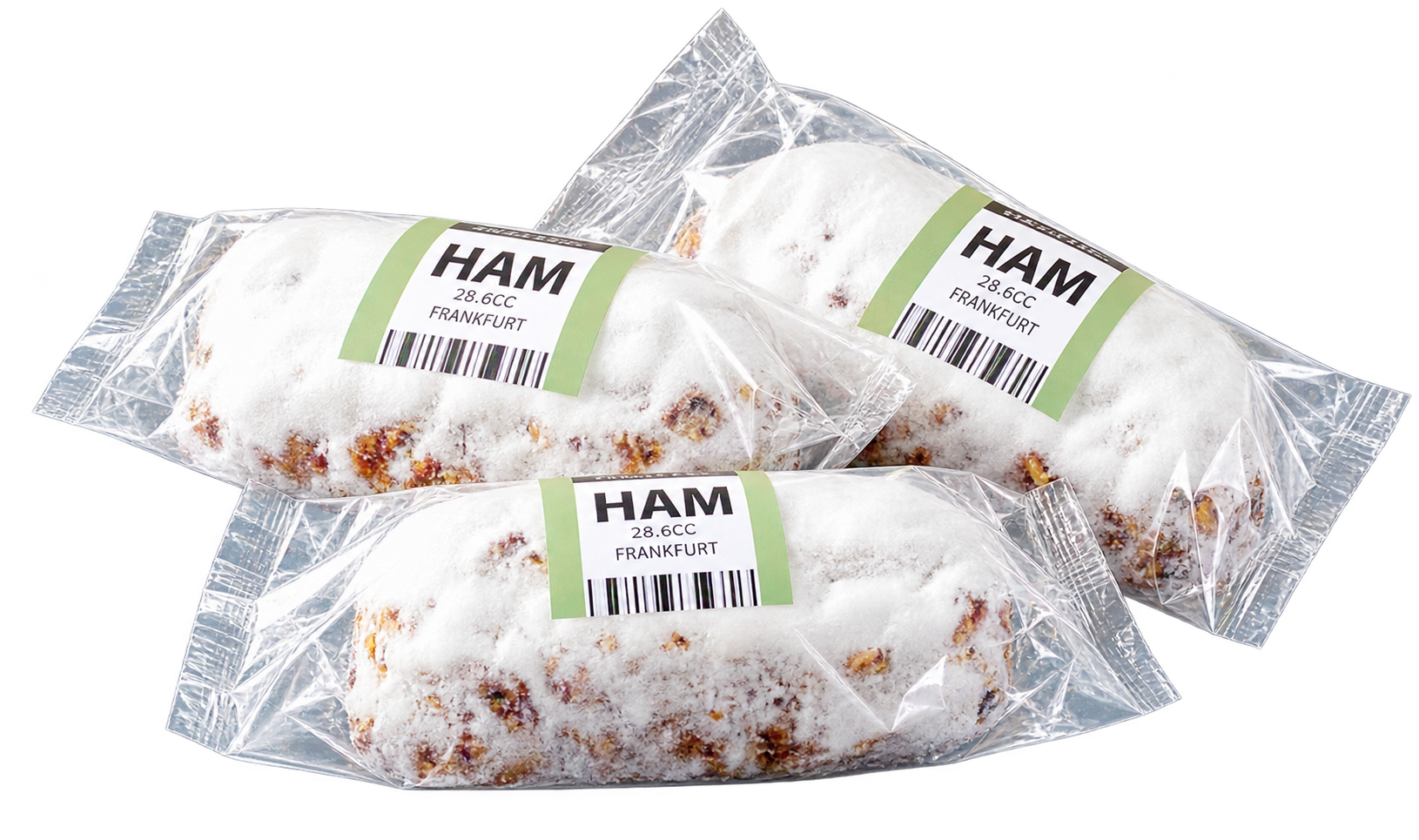 Bild: Ministollen 200g mit 3 Letter Code HAM