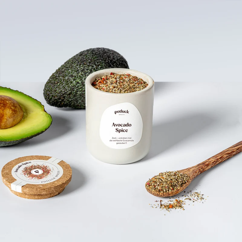 Bild: POTLUCK Avocado Spice 80 g im Keramiktopf