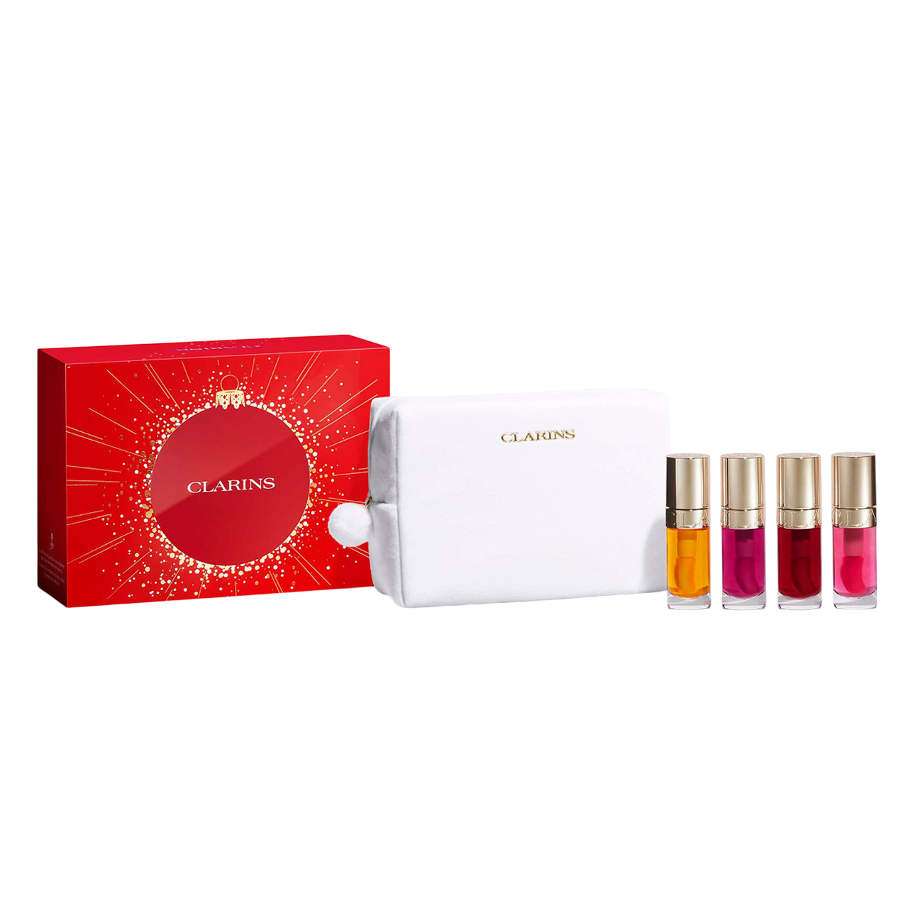 Clarins Set – 4 Lip Gloss à 7ml (Honey, Raspberry, Deep Red, Pitaya)